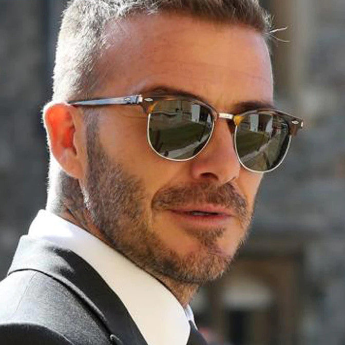Semi Rimless Sunglasses Vintage Hollywood Design