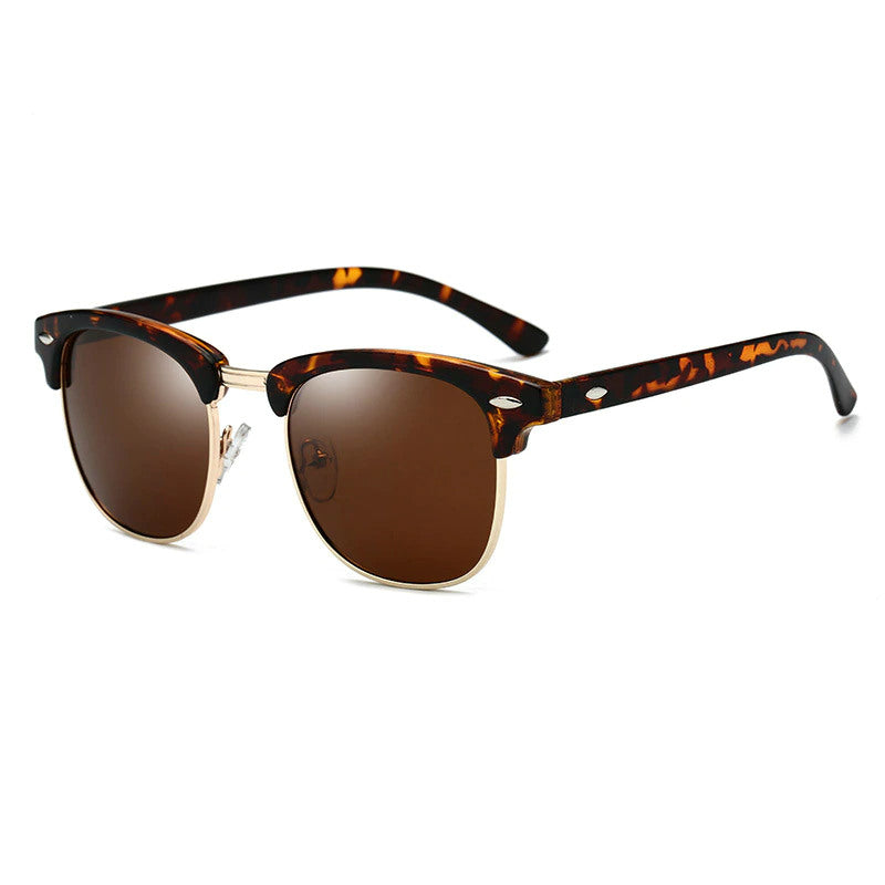 Semi Rimless Sunglasses Vintage Hollywood Design