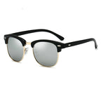 Semi Rimless Sunglasses Vintage Hollywood Design