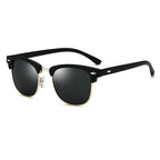 Semi Rimless Sunglasses Vintage Hollywood Design