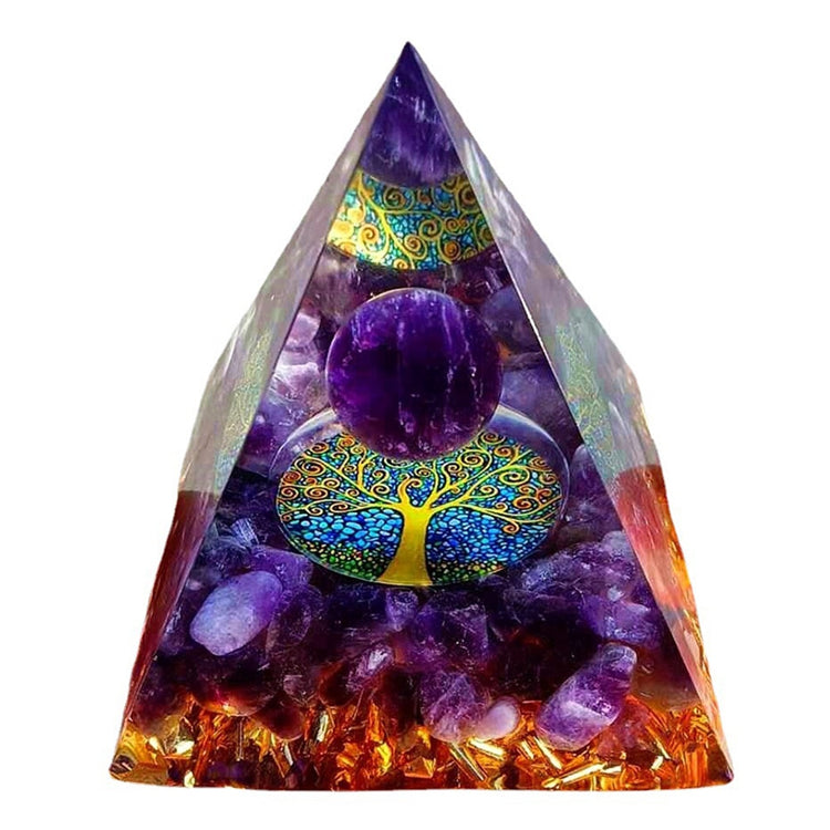 Pyramid Power Magic Orgone Energy Orgonite Meditation & Healing Crystals Reiki Chakra Good Luck Charm