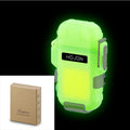 Outdoors Waterproof Windproof Arc Lighter With Flashlight USB