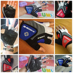 Cycling Gym Workout Half-finger Gloves With Shock-Absorbing Gel Palm Pads
