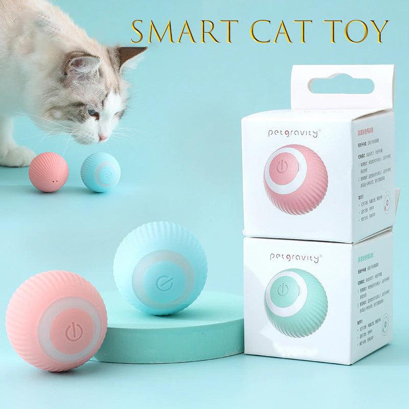 Cat Toy Self-Moving Zig-Zag Ball For Bored Cats To Play
