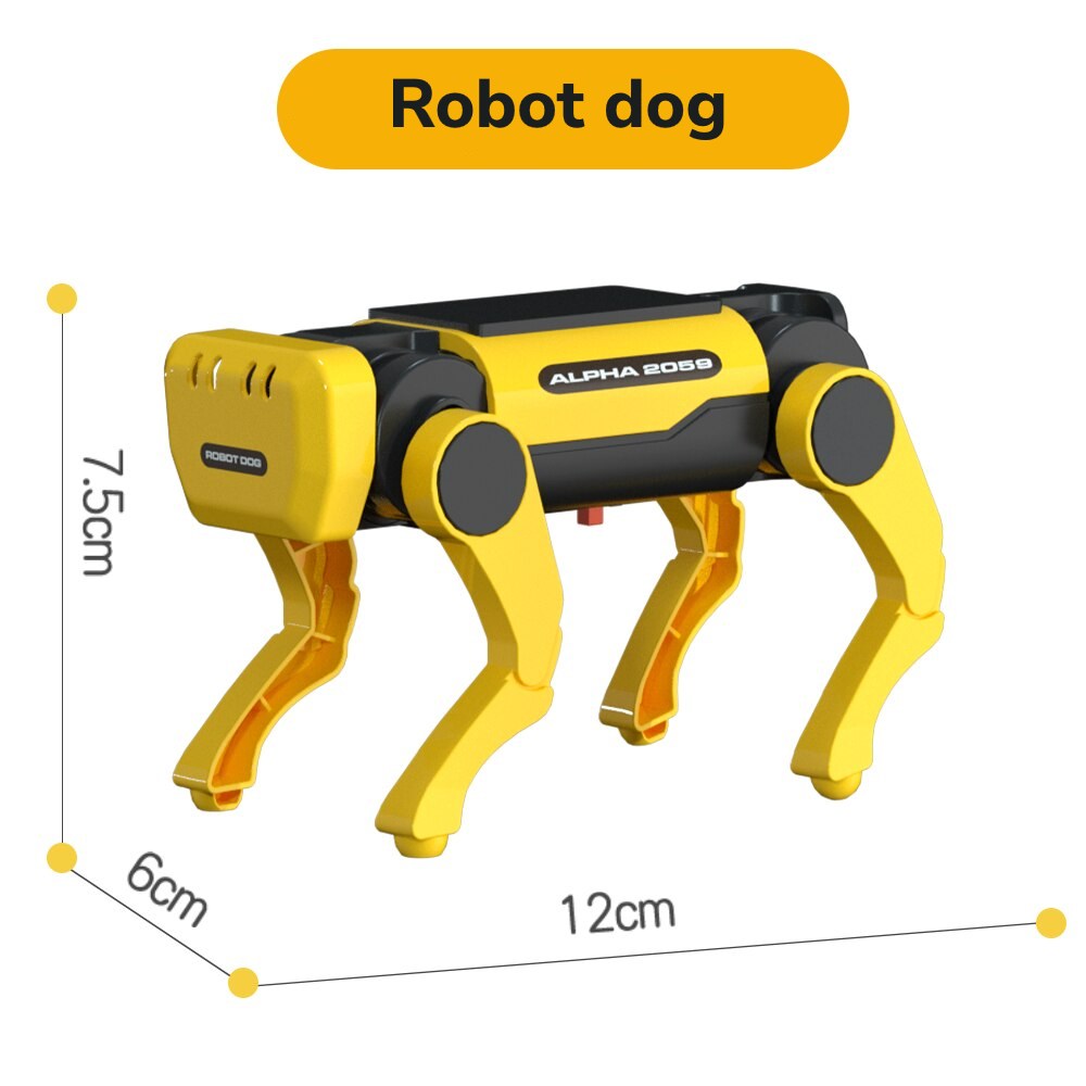 Solar Dog Robot Science Tech Educational DIY Assembly Toy Kids Intellectual Development