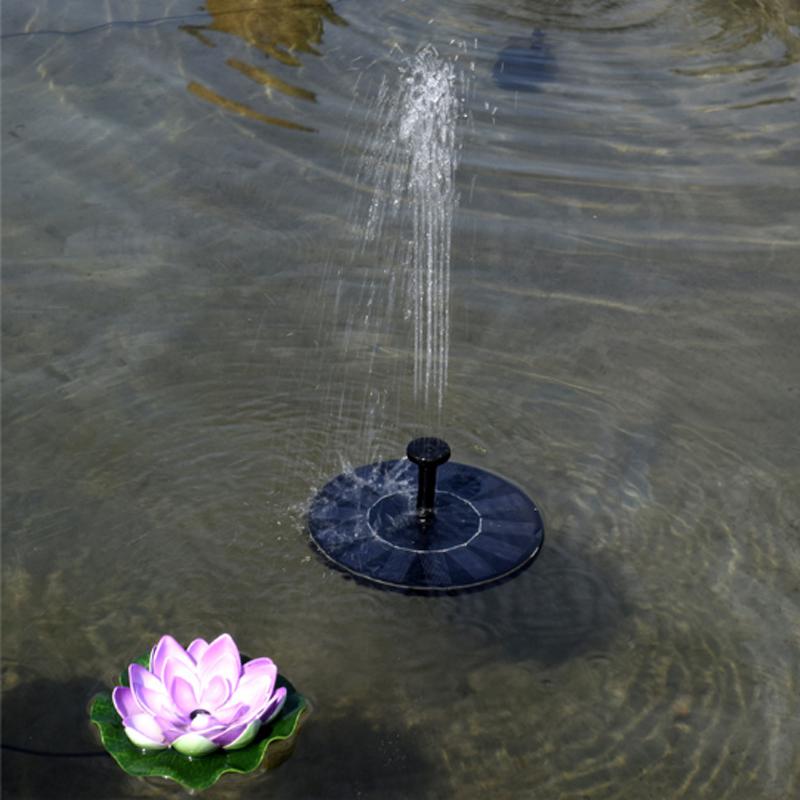 Solar Powered Floating Water Fountain 2.5W Bird Bath Garden Pond Decoration