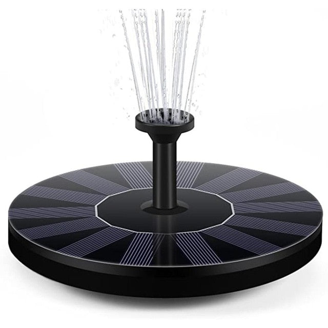 Solar Powered Floating Water Fountain 2.5W Bird Bath Garden Pond Decoration