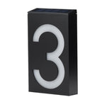 Solar Street House Numbers Illuminated Large Size High Visibility 18.5cm x 10cm