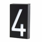 Solar Street House Numbers Illuminated Large Size High Visibility 18.5cm x 10cm