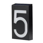 Solar Street House Numbers Illuminated Large Size High Visibility 18.5cm x 10cm