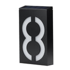Solar Street House Numbers Illuminated Large Size High Visibility 18.5cm x 10cm