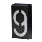 Solar Street House Numbers Illuminated Large Size High Visibility 18.5cm x 10cm
