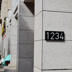 Solar Street House Numbers Illuminated Large Size High Visibility 18.5cm x 10cm