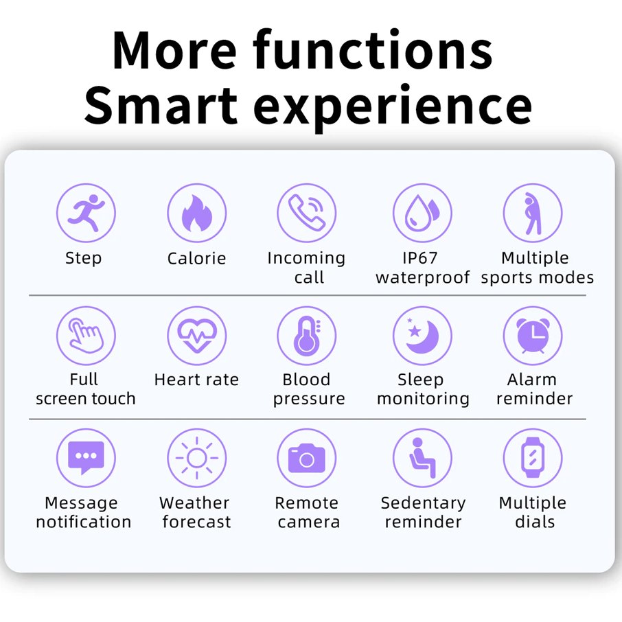 Smart Watch Sports Fitness Tracker Touchscreen For Android & iOS Phones