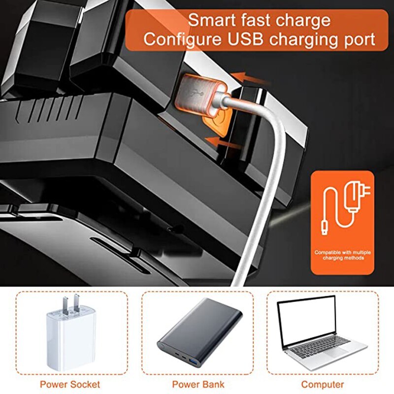 Miners Head Lamp Powerful Flashlight LED Rechargeable Super Bright Torch