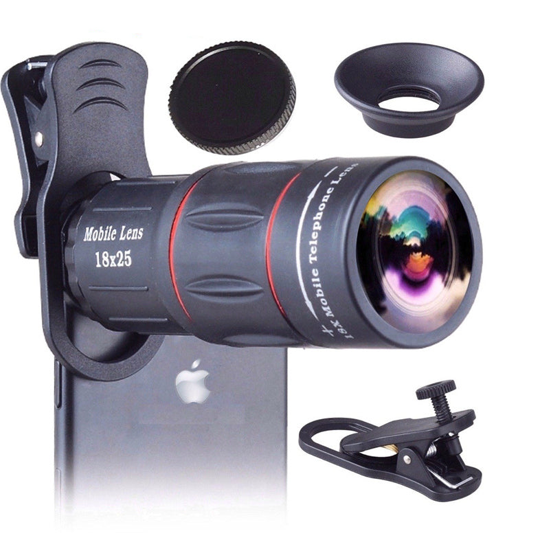 Long Distance Mobile Phone Photography Telescopic Zoom 18X Photos Telescope Smartphone Telephoto Lens With Tripod