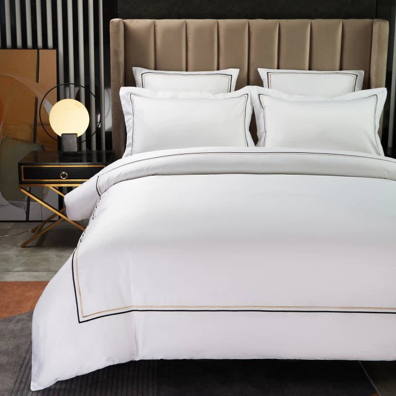 Hotel Quality Bedding Set "The Ambassador" 1000TC Luxury Egyptian Cotton Sheets Quilt Cover Queen King