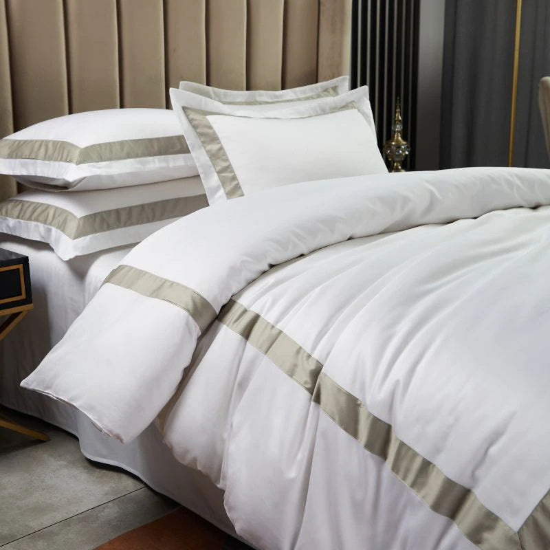 Hotel Quality Bedding Set "The Ambassador" 1000TC Luxury Egyptian Cotton Sheets Quilt Cover Queen King