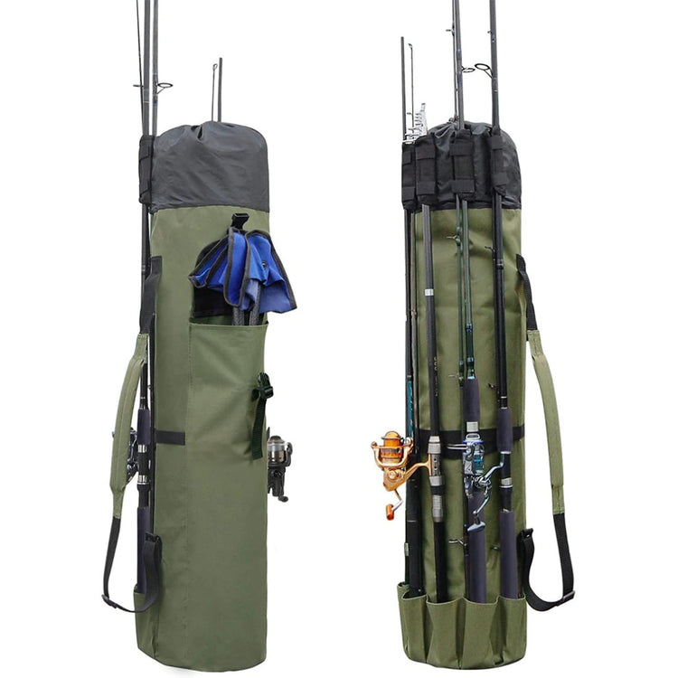 Fishing Rod Case Carry Bag Equipment Storage Holder