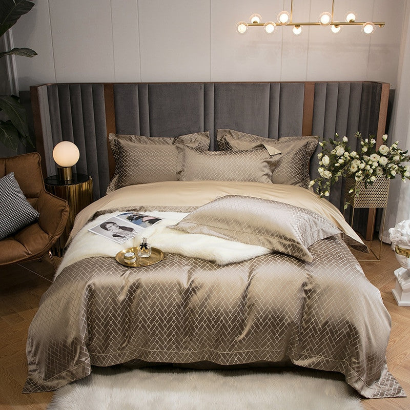 Hotel Quality "The Penthouse" Bedding Sheets Set 1000TC Cotton-Satin Doona Quilt Cover King Queen