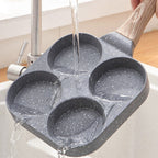 Quad Frying Pan Four-Hole Eggs and Pancakes Kitchen Cooking Skillet