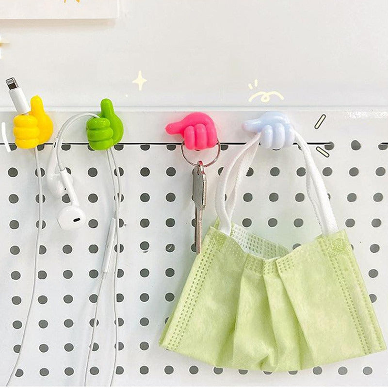 Storage Hooks Thumbs Up Rubber - Phone Cords Keys Sunglasses Holder