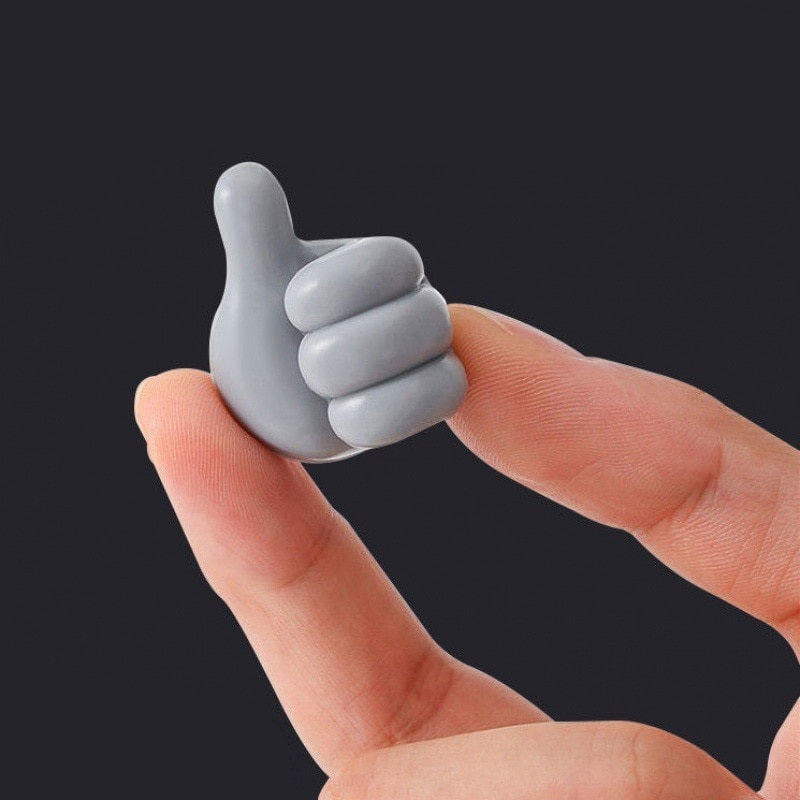 Storage Hooks Thumbs Up Rubber - Phone Cords Keys Sunglasses Holder