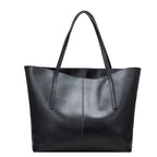 Shoulder Tote Handbag Genuine Leather Large Capacity Office Bucket Bag Women's
