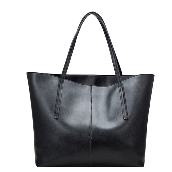 Tote Handbag Genuine Leather Large-Capacity Office Bucket Bag Women's-Keep Melbourne Marvellous Official Store