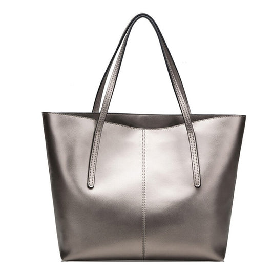 Tote Handbag Genuine Leather Large-Capacity Office Bucket Bag Women's-Keep Melbourne Marvellous Official Store