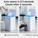 Automatic Rubbish Bin Touchless Motion Sensor Hands Free Trash Can USB Rechargeable