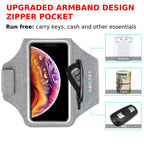 Fitness Armband Phone Holder Secure Zipper Pocket Running Cycling Sports For iPhone 14 13 12 11 Pro Max XR Samsung S22 S23 Ultra