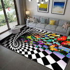 Optical Illusion 3D Vortex Rugs Trippy Home Floor Mats