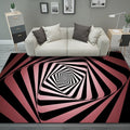 Optical Illusion 3D Vortex Rugs Trippy Home Floor Mats