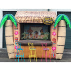Tiki Hut Pop Up Inflatable Pool Bar Tropical Cocktail Backyard Party