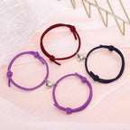 2pcs Bracelet Love Locket Couples Magnetic Heart Lovers Friendship Dating Jewelry