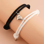 2pcs Bracelet Love Locket Couples Magnetic Heart Lovers Friendship Dating Jewelry