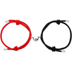 2pcs Bracelet Love Locket Couples Magnetic Heart Lovers Friendship Dating Jewelry