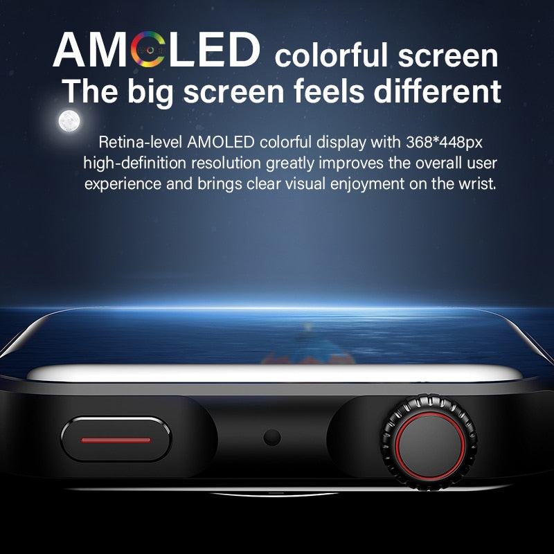 Smart Watch Split-Screen Always On HD Display Ultra Thin