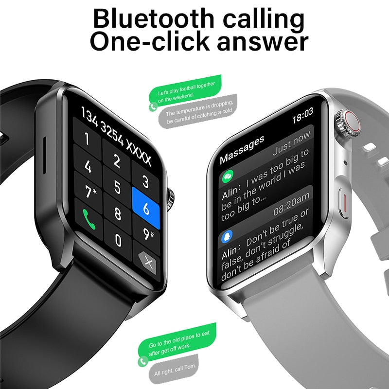 Smart Watch Split-Screen Always On HD Display Ultra Thin