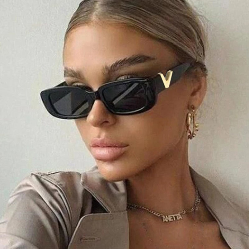V-Frame Slimline Stylish Women's Sunglasses
