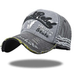 Vintage Denim Baseball Cap American Trucker Country Rancher Distressed