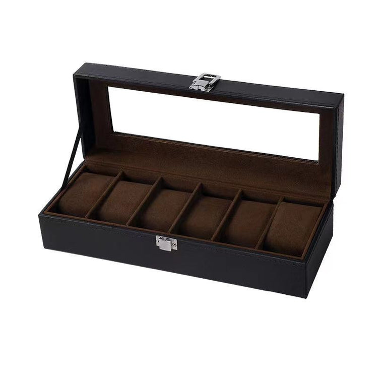 Watch Storage Box Glass Luxury Watches Organiser Premium Display Case Dust-Free