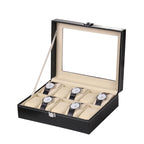 Deluxe Watch Storage Case Glass Luxury Watches Organiser Premium Display Box