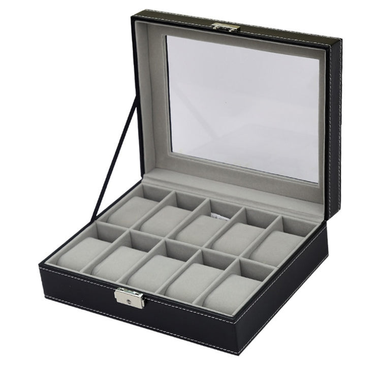 Watch Storage Box Glass Luxury Watches Organiser Premium Display Case Dust-Free
