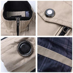 Windbreaker Outwear Bomber Jacket Streetwear Men's