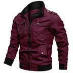 Windbreaker Outwear Bomber Jacket Streetwear Men's