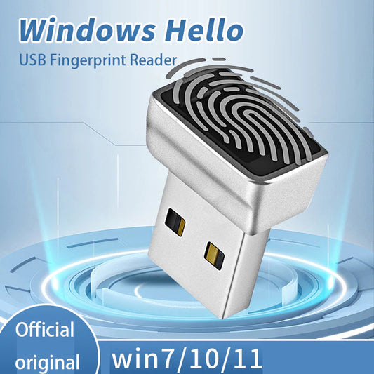 Computer Fingerprint Lock USB Windows Hello Reader Biometric Laptop & PC Dongle Scanner Padlock