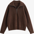 Women's Turtleneck Zip Up Sweater