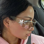 Wrap Hollywood Star Sunglasses Punk Rebel Rocker Y2K